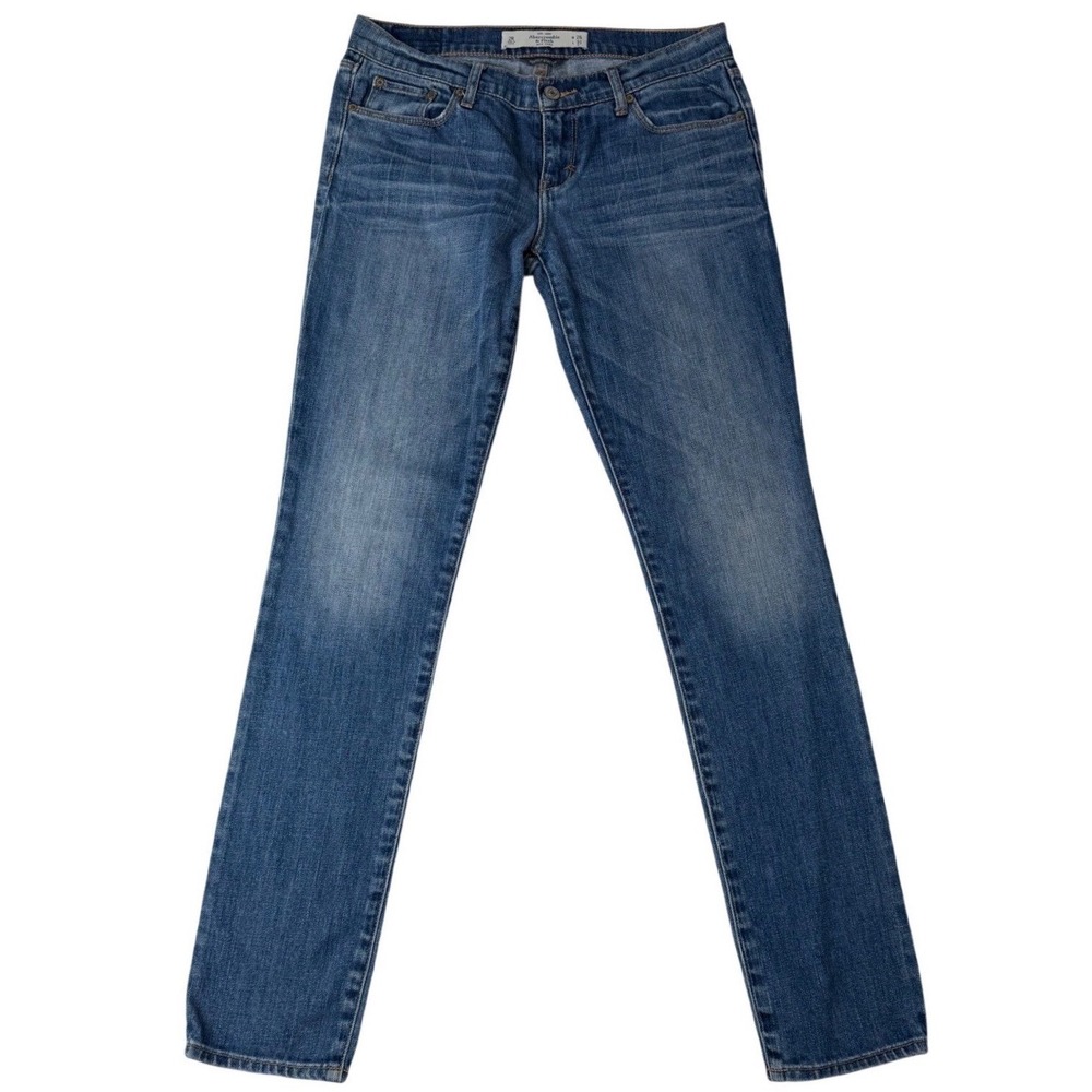 Abercrombie & Fitch Perfect Stretch Bootcut  Jeans Low Rise Denim Y2K Normcore 2